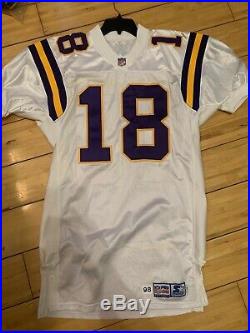 Randy Moss Game Used/Issued #18 Rare Rookie Minnesota Vikings Jersey PLEASE READ