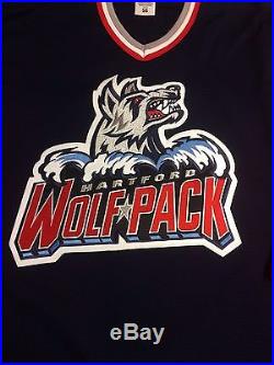 Raphael Diaz Game Issued Hartford Wolf Pack Blue Jersey