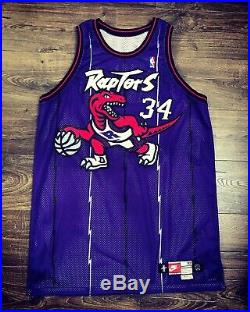 Raptors Game Jersey Charles Oakley Dino Nike Champion Used Issued Pro Cut