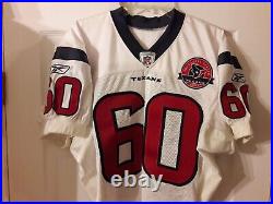 Rare 2002 Houston Texans Reebok Team Game Issued Jersey W Inaugural Seaon Patch