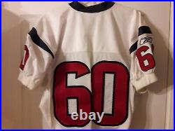 Rare 2002 Houston Texans Reebok Team Game Issued Jersey W Inaugural Seaon Patch