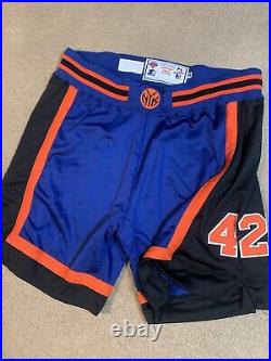 Rare Game Issued Starter #42 New York Knicks Jersey Shorts Sz 40 1990s Mills