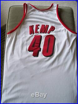 Rare Shawn Kemp 2001 Portland Trailblazers Game Worn NBA Issued Jeresy COA White