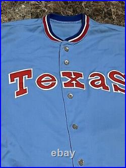 Rare Vintage Rawlings Don Kainer Game Used Issued Baseball Jersey Texas Rangers