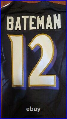 Rashod Bateman Baltimore Ravens Nike Authentic ROOKIE Game Issued Black Jersey