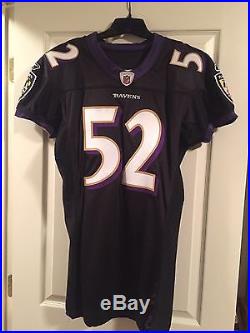 Ray Lewis Game Issued Black Baltimore Ravens Jersey