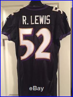 Ray Lewis Game Issued Black Baltimore Ravens Jersey