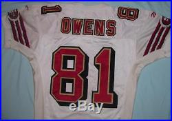 Real 1996 SF 49ers GAME ISSUED Football Jersey OWENS #81 Size 46 (XL)