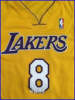 Reebok 2004-05 Kobe Bryant Los Angeles Lakers Game Issued Signed Jersey 56+4