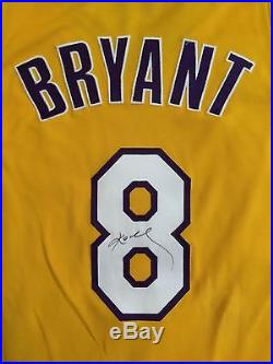 Reebok 2004-05 Kobe Bryant Los Angeles Lakers Game Issued Signed Jersey 56+4