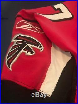 Reebok NFL Game Issue Atlanta Falcons Michael Vick Home Red Football Jersey 7 42