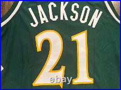 Reebok USF SOUTH FLORIDA BULLS #21 Haven Jackson Team Issued Game Jersey Size 48