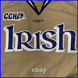 Reebook Notre Dame team issued jersey. Game used