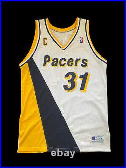 Reggie Miller pacers game worn jersey nba champion used issued procut 44+2
