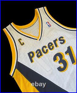 Reggie Miller pacers game worn jersey nba champion used issued procut 44+2