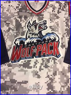 Richard Nejezchleb Game Issued Hartford Wolf Pack 2015-16 Military Jersey