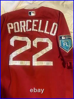 Rick Porcello Red Sox Team Issued Authentic Spring Training Jersey #22