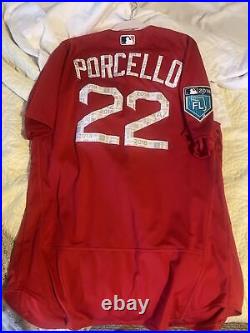 Rick Porcello Red Sox Team Issued Authentic Spring Training Jersey #22