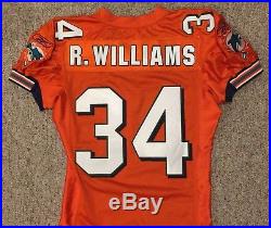 Ricky Williams Miami Dolphins Team Issued Game Issued Alternate Jersey NFL