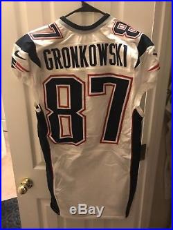 Rob Gronkowski New England Patriots Team Issued Backup Super Bowl Game Jersey