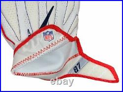 Rob Gronkowski Team Issued New England Patriots NFL Gloves Like Game Used Worn