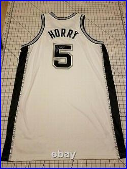Robert Horry NBA Game Issued Adidas Spurs Jersey Autographed NO COA 06-07 SZ 54