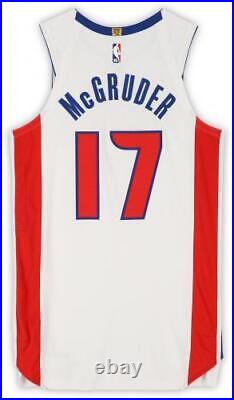 Rodney McGruder Detroit Pistons Player-Issued #17 White Jersey from