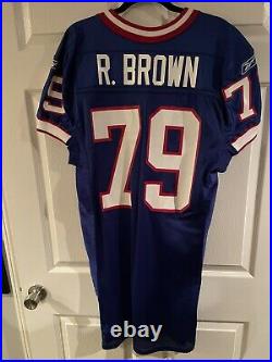 Ruben Brown 2001 Buffalo Bills Game Issued Jersey