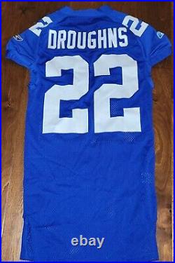 Rueben Droughns Game Worn Issued NY Giants Jersey