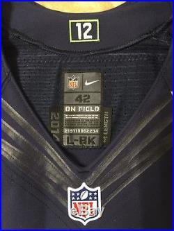 Russell Wilson Seahawks Game Issued Super Bowl Jersey 2014 Nike +4 Extra Pro Cut