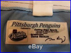 SIDNEY CROSBY 2007 Signed Winter Classic Penguins Game Issued media worn Jersey