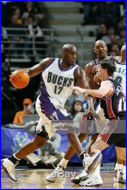 SIGNED Anthony Mason 2001-02 Milwaukee Bucks Game Used / Issued Pro Cut Jersey