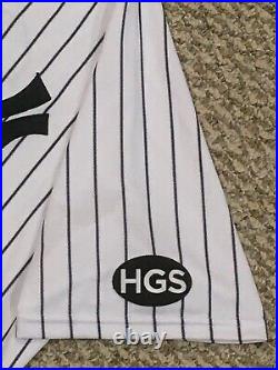 STANTON size 46 #27 2020 New York YANKEES game jersey issued home HGS MLB HOLO