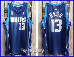 STEVE NASH 2001 Dallas Mavericks game issued Nike pro cut authentic jersey 48+4