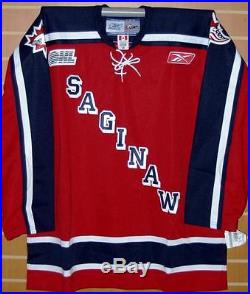 Saginaw Spirit CHL Authentic Reebok On Ice Game Issued Red Hockey Jersey 56