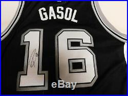 San Antonio Spurs Pau Gasol Adidas Authentic REV 30 jersey NBA Game Issued Auto