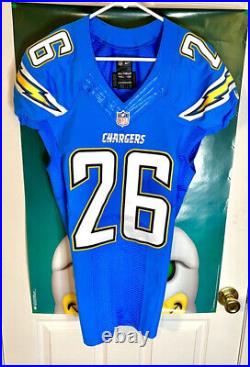 San Diego Chargers 2012 & 2015 Game Worn Team Issued Nike Powder Blue Jerseys