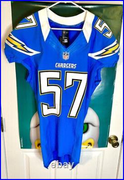 San Diego Chargers 2012 & 2015 Game Worn Team Issued Nike Powder Blue Jerseys
