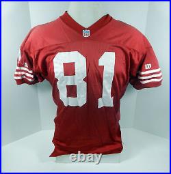 San Francisco 49ers #81 Game Issued Red Jersey 50 DP30202