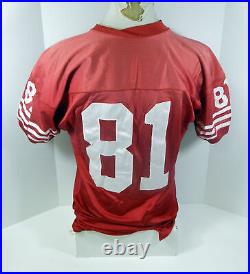San Francisco 49ers #81 Game Issued Red Jersey 50 DP30202