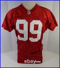 San Francisco 49ers #99 Game Issued Red Jersey 50 DP23379