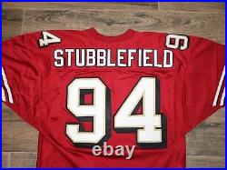 San Francisco 49ers Dana Stubblefield NFL Football Jersey Game Issue 52 Wilson