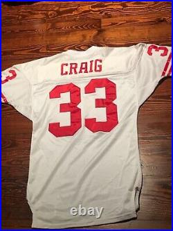 San Francisco 49ers Roger Craig Wilson Team Issued Game Style Football Jersey 44