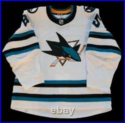 San Jose Sharks Shakir Mukhamadullin Game Issued Evolce White Away Size 56