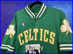 Sand Knit Game Issued NBA Joe Kleine Boston Celtics Jacket Jersey 46 + 3 90s