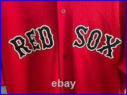 Sandy Leon Game Issued Boston Red Sox Jersey MLB Authentication