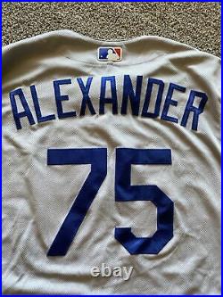 Scott Alexander Los Angeles Dodgers Game Issued Jersey 2019 NEWK Patch