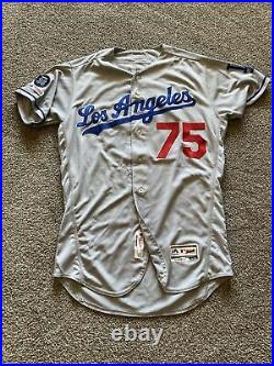 Scott Alexander Los Angeles Dodgers Game Issued Jersey 2019 NEWK Patch