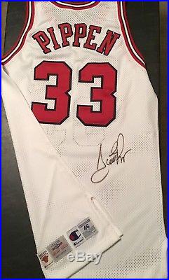 Scottie Pippen Authentic 96/97 Pro Cut Game Issued Chicago Bulls Jersey Signed