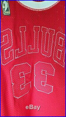 Scottie Pippen Chicago Bulls Pro Cut Game Issued Jersey UDA auto (Jordan Rodman)